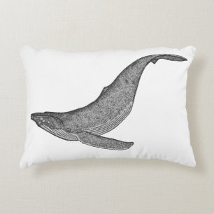 Almofada Decorativa A baleia de Humpback "explora "