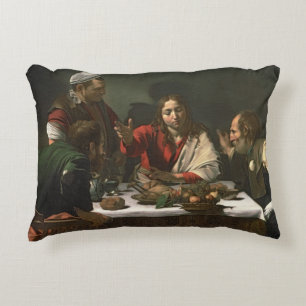 Almofada Decorativa A ceia em Emmaus, 1601 (óleo e tempera)