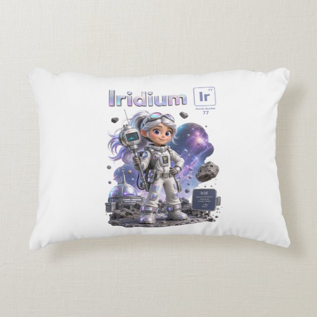 Almofada Decorativa a Coleção Iridium ATOMIVRA™ (Frente)