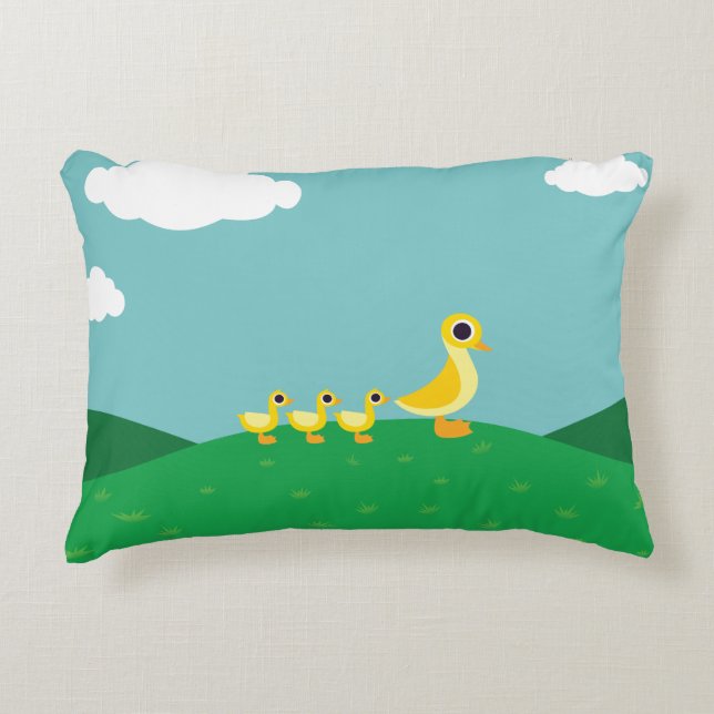 Almofada Decorativa A Família Duck (Frente)