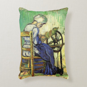Almofada Decorativa A Fiandeira por Vincent van Gogh