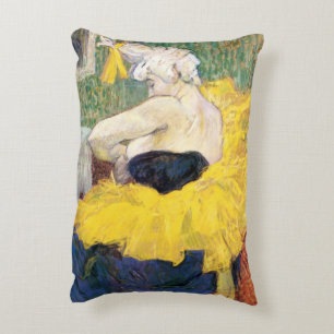 Almofada Decorativa A Palhaça (Palhaço) Cha-U-Kao por Toulouse Lautrec