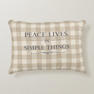 ALMOFADA DECORATIVA ⭐ A PAZ VIVE NAS COISAS SIMPLES -
