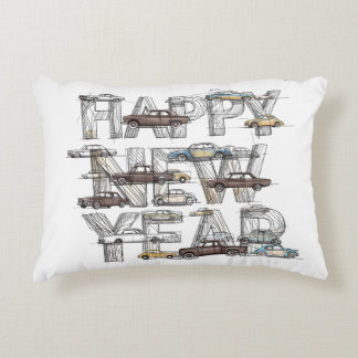 Almofada Decorativa a smart happy new year design for cars lovers 
