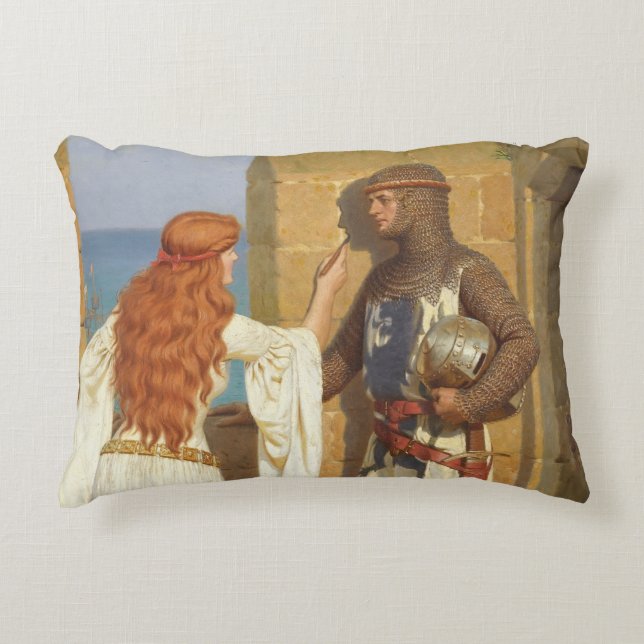 Almofada Decorativa A sombra, C. 1909 por Edmund Leighton (Frente)