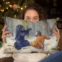 Almofada Decorativa A Vida de um Caçador  Uma Situação Difícil Arthur 