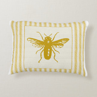 Almofada Decorativa Abelha Dourado com tiquetaque