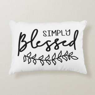 Almofada Decorativa Abençoada Fazenda Moderna Black White Personaliza