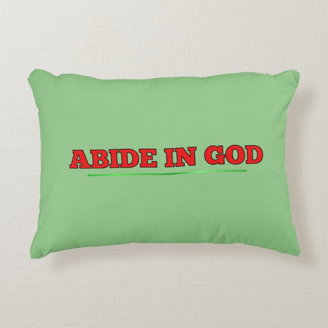 Almofada Decorativa Abide em GOD (Frente)