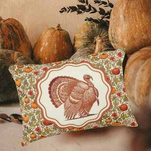Almofada Decorativa Abóboras William Morris Peru Selvagem