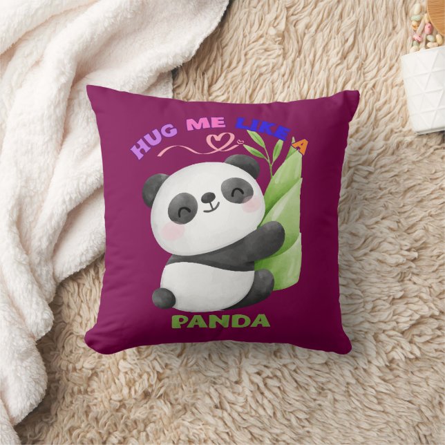 Almofada Decorativa – Abrace-me como um Panda (Cobertor)