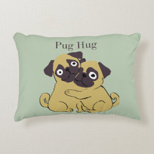 Almofada Decorativa Abraço de pug 