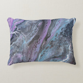 Almofada Decorativa Abstract Purple & Teal Flow
