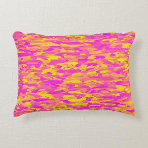 Almofada Decorativa Abstrato cor-de-rosa-laranja