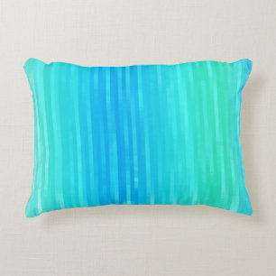 Almofada Decorativa Abstrato de Arte Pastel Turquesa Azul
