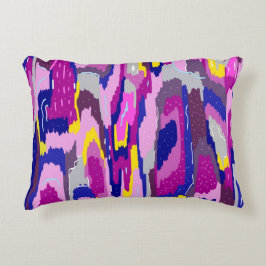 Almofada Decorativa Abstrato de Starry em Purples e Blues