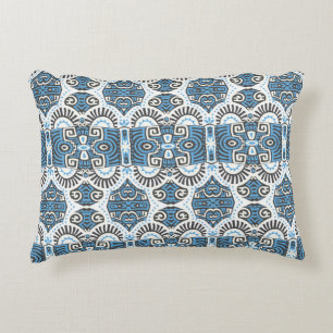 Almofada Decorativa Abstrato Etnia vintage Sem Olhos Padrão. Trendy b