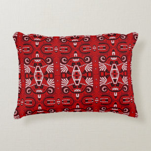 Almofada Decorativa Abstrato Etnia vintage Sem Olhos Padrão. Trendy b