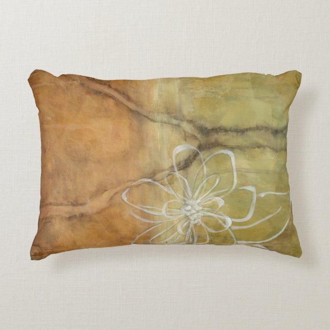 Almofada Decorativa Abstrato Silhouette Pintura em Fundo de Tom (Frente)