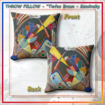 ALMOFADA DECORATIVA - Abstrato "Tiefes Braun" - Ka