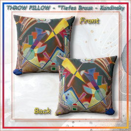 ALMOFADA DECORATIVA - Abstrato "Tiefes Braun" - Ka