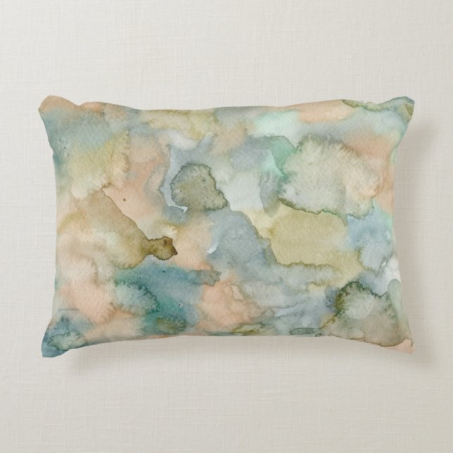 Almofada Decorativa Abstrato Verde Terrestre (Frente)