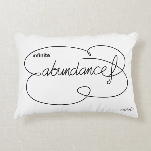 Almofada Decorativa ABUNDÂNCIA infinita - Nuvem Negra (Frente)