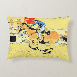 Almofada Decorativa Acabar com a corrida - Rodeo Cowgirl