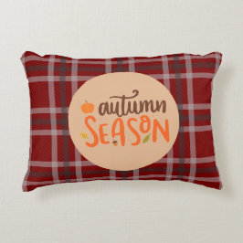 Almofada Decorativa Ação de Graças,Script da Temporada de Outono,Xadre