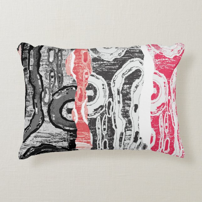 Almofada Decorativa Accent Pillow – Friction Lands Abstract Design (Frente)