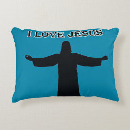 Almofada Decorativa Accent Pillow  i love jesus 