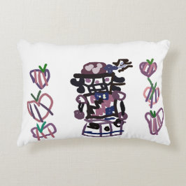 Almofada Decorativa Acrátilio de noz ameixa
