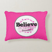 Acredite Em Si Mesma Bolinhas Rosa De Aquarela