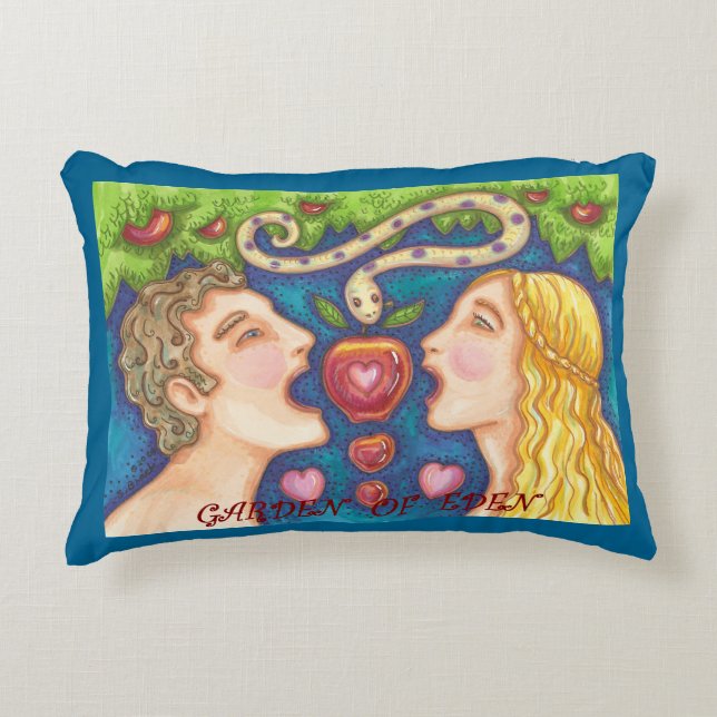 Almofada Decorativa Adam E Eve APPLE SEDUCTION TRAVESSEIRO (Frente)
