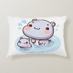 Almofada Decorativa Adequado Cushion da Família Hippo