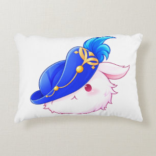 Almofada Decorativa Adesivo de Coelho Mágico Azul Fofo