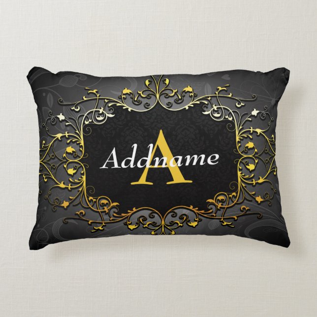 Almofada Decorativa Adicione seu nome e inicial (Frente)