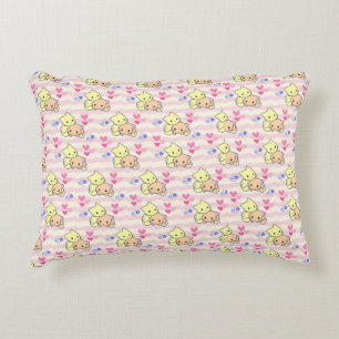 Almofada Decorativa Adorno Fofo Kawaii de Gatinhos Rosa Pastel