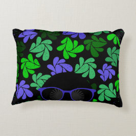 Almofada Decorativa Afro Diva Verde e Azul