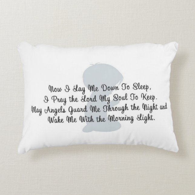 Almofada Decorativa "Agora Eu Me Deito Para Dormir" TRAVESSEIRO ACCENT (Frente)