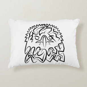 Almofada Decorativa Águia Tribal Negra