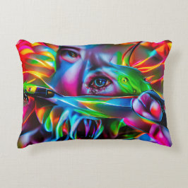 Almofada Decorativa Aichmofobia: Arte Surreal Viva