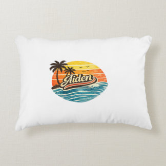 Almofada Decorativa Aiden Retro Sunset Name Design