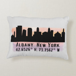 Almofada Decorativa Albany NY City Skyline