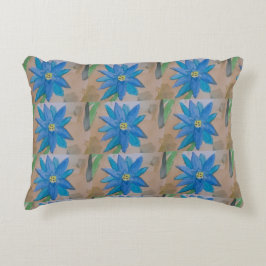 Almofada Decorativa Alcance de Flores Azuis