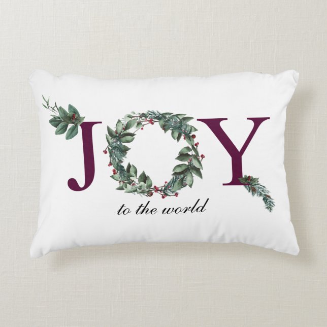 Almofada Decorativa Alegria para os feriados (Frente)