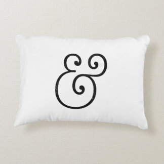 Almofada Decorativa Alfabeto de Tipografia Minimalista Acento de Casa