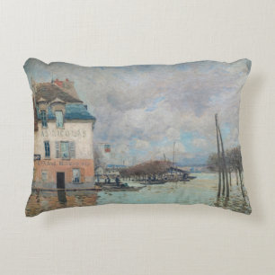 Almofada Decorativa Alfred Sisley - Inundações em Port-Marly 1876