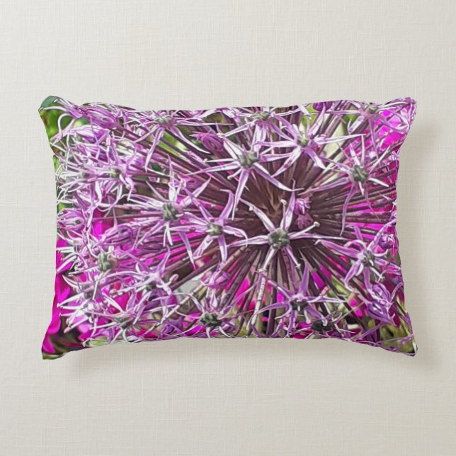 Almofada Decorativa Allium & Flowers de Verão (Frente)