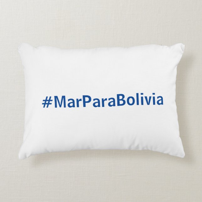 Almofada Decorativa Almohada Mar para Bolívia (Frente)